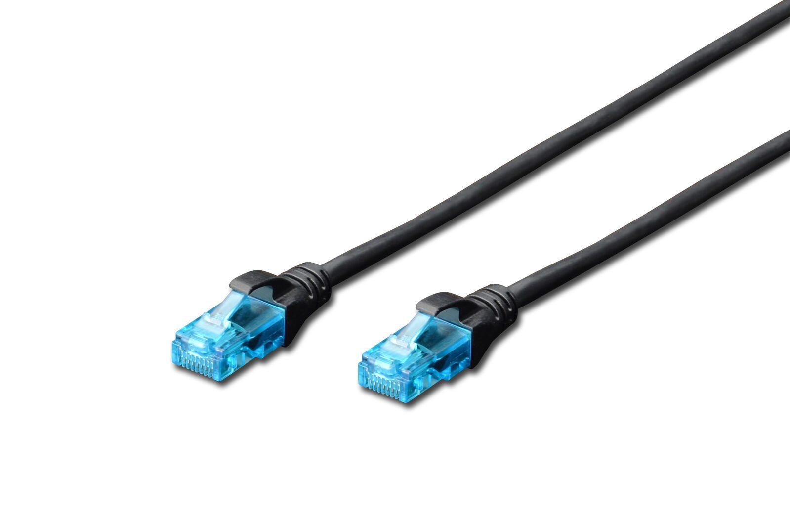Cavo patch Digito RJ-45 (M) a RJ-45 (M) 5 m Copper U/UTP Cat 5E Black (DK-1511-050/Black)