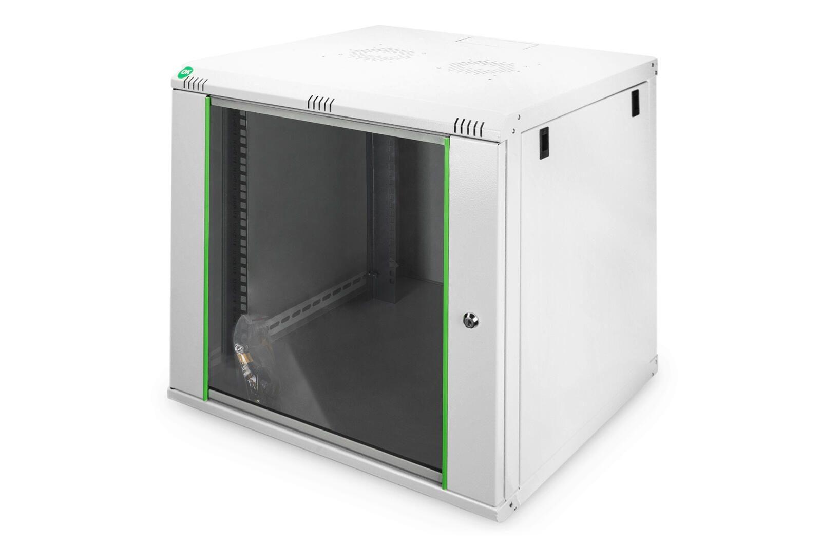 12U wall mounting cabinet - Dynamic Basic 607x600x600 mm - grey