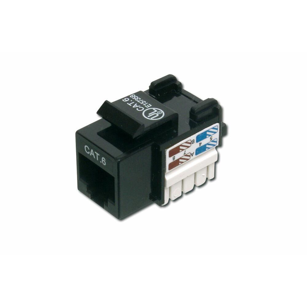 INSERTO JACK DIGITUS PER PLACCHE A MURO UTP 8 POLI RJ45 CAT.6 (FRUTTO) TOOLFREE