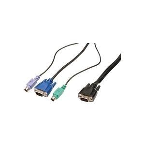 Digito-tastiera / video / video / mouse (kvm-) cavo-hd-15 (VGA) (M) a PS / 2, HD-15 (VGA) (M) -3 M-For Digitus DC-71302, DC-714