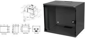 Digitus Alloggiamento a parete SOHO, smontato - 540 x 400 mm (L P) [DN-19 09-U-S-SW]