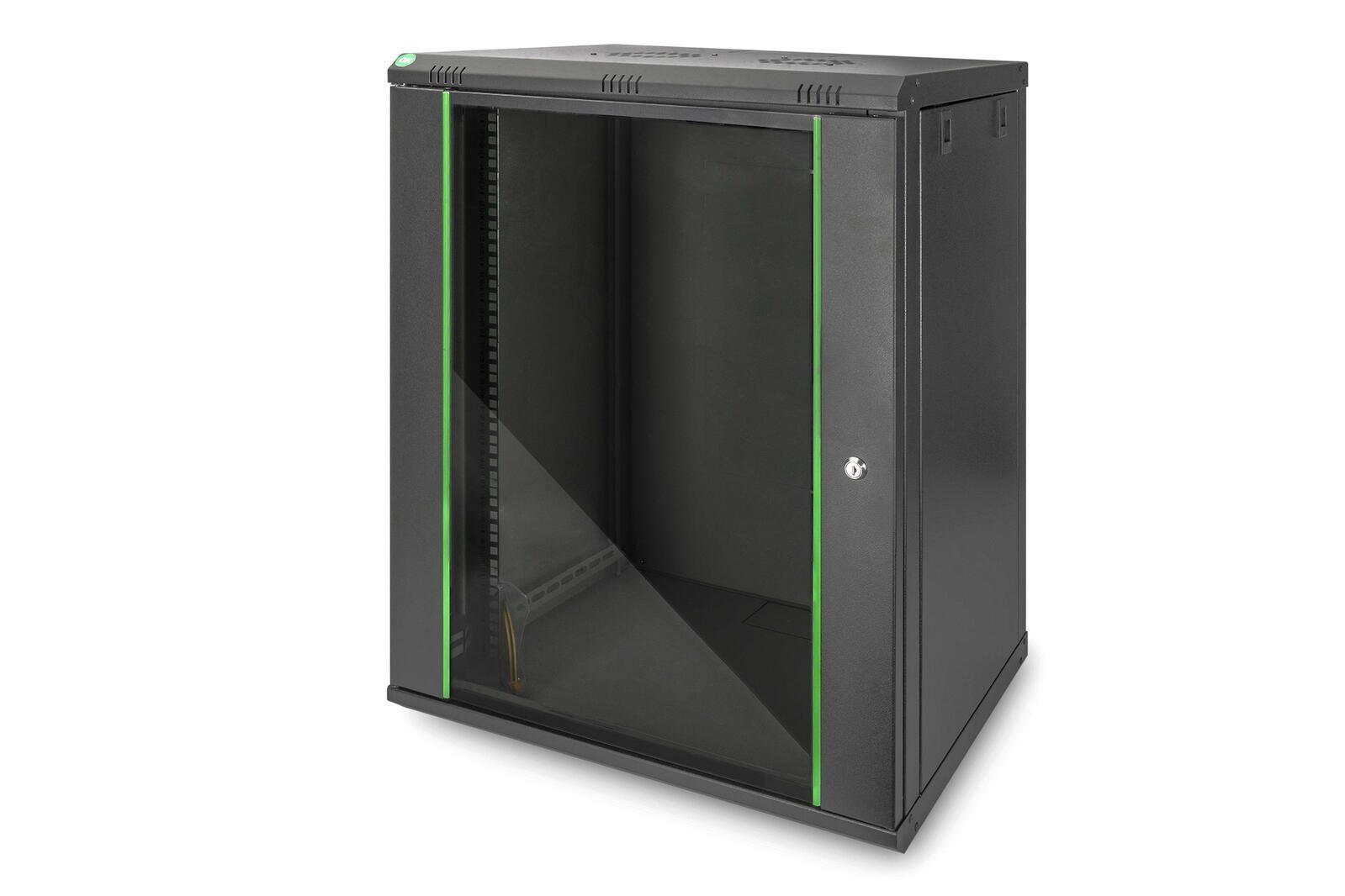 16U wall mounting cabinet 785x600x450 mm - Black