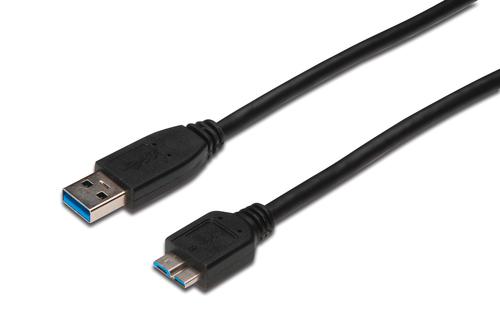 Digitus USB3.0 Cavo USB A-MicroB. MM. Nero 5,0 m