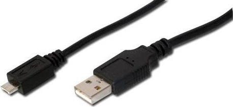Digito 1,8 m USB 2.0 1.8M USB A Micro-USB Un cavo USB nero (AK-300109-018-S)