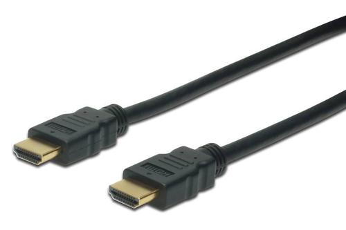 CAVO DIGITUS HDMI TO HDMI M/M 1MT CONNETTORI DORATI NERO AK330107010S