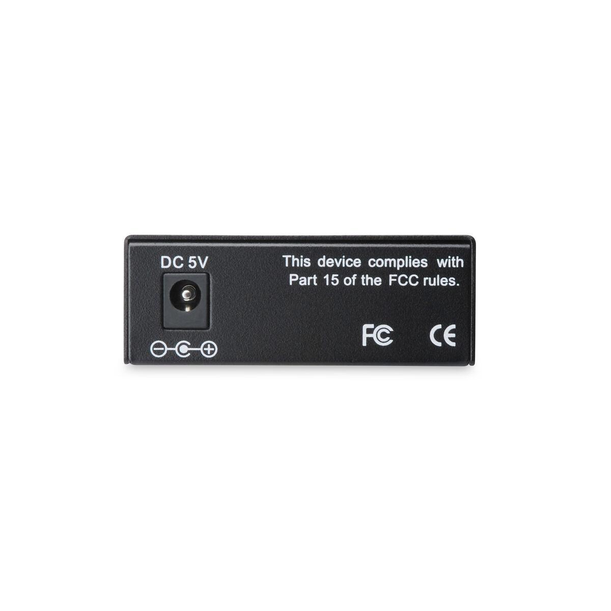 MEDIA CONVERTER DIGITUS 10/100/1000 GIGABIT MEDIA CONVERTER RJ45 - FIBRA OTTICA CON MODULO SFP Distanza fino a 80km