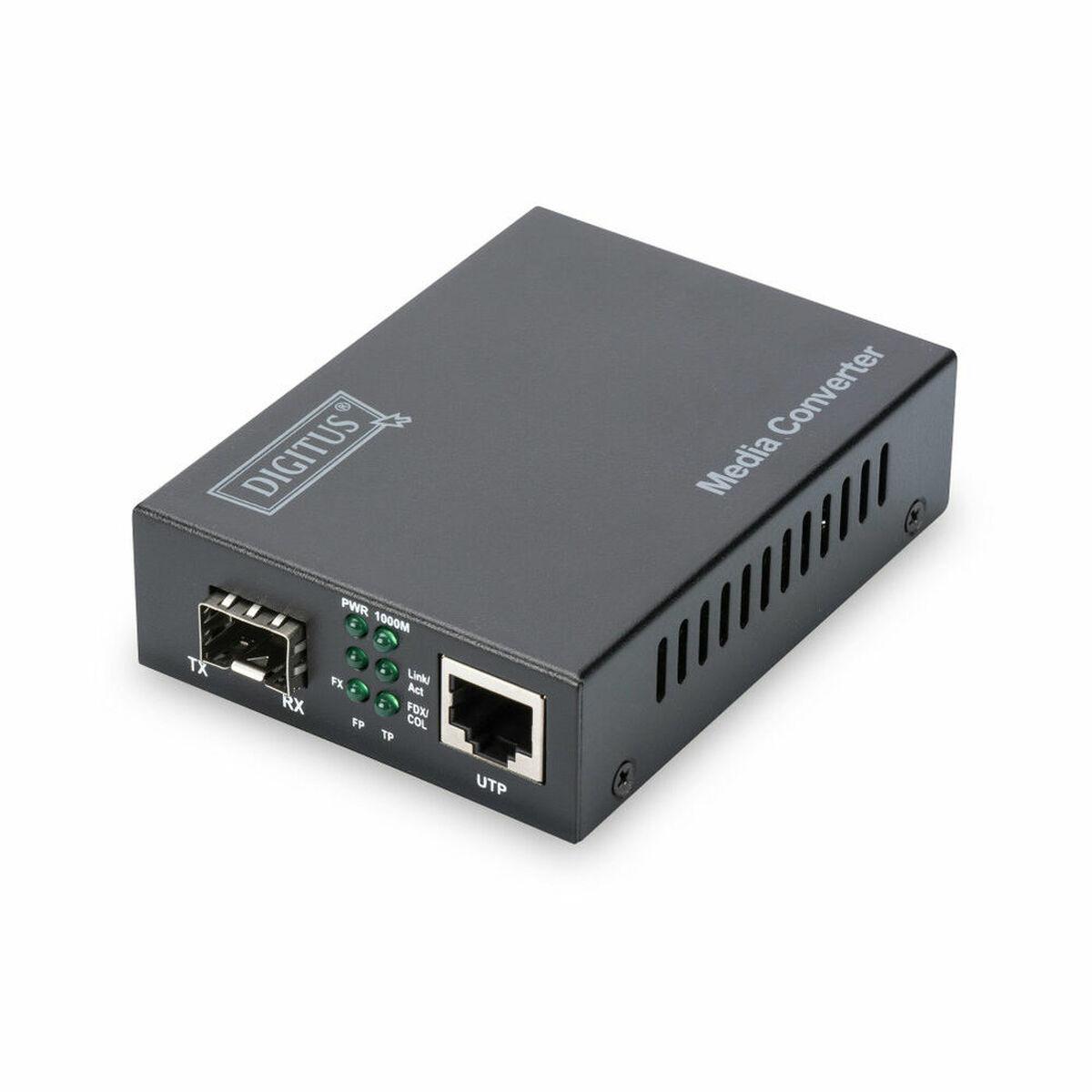 MEDIA CONVERTER DIGITUS 10/100/1000 GIGABIT MEDIA CONVERTER RJ45 - FIBRA OTTICA CON MODULO SFP Distanza fino a 80km