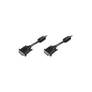 CAVO DIGITUS DVI-D TO DVI-D M/M 5MT DUAL LINK Connettori 241 pin con ferrite NERO LP6704
