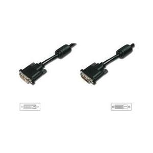 Assmann DVI-D Connettore del cavo per sferzatura/Presa 24+1 2x-Splenid Full HD Dual Link 2560x1600 a 60Hz AWG28 10M BLAK NERO (