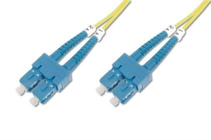 Digitus OS1 SC/SC 3m cavo a fibra ottica Giallo