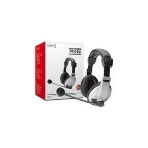 CUFFIE MULTIMEDIA CON MICROFONO CONTROLLO VOLUME AURICOLARI IMBOTTITI