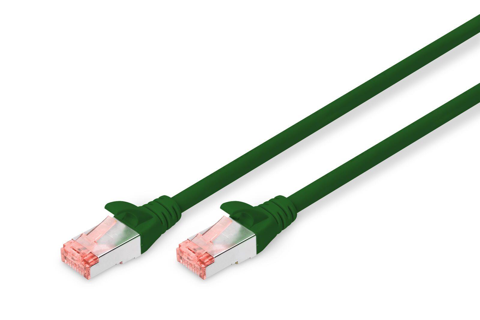 CAVO RETE DIGITUS CAT. 6 S-FTP DOPPIA SCHERMATURA LS0H COLORE VERDE 1mt