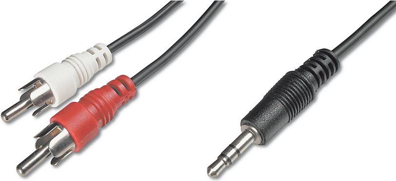 CAVO STEREO CONNETTORE 3.5 MM./2 CONNETTORI CINCH (RCA) MASCHIO MT.5