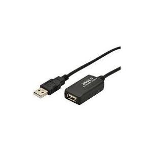 EXTENDER DIGITUS USB A TO USB A M/F 5MT portata massima fino a 10mt (PROLUNGA) NERO DA70130