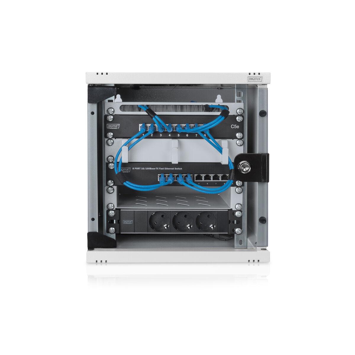 6U Wall Mounting Cabinet 254mm (10 inch) - 330x312x300mm