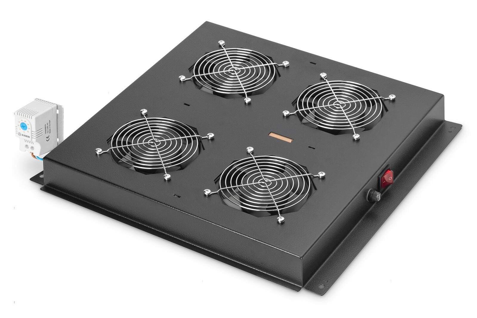KIT 4 VENTOLE TERMOSTATO BK
