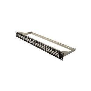 PATCH PANEL 19" DIGITUS SCHERMATO 48 PORTE PER CONNETTORI KEYSTONE (VUOTO) PER RETI CATEGORIA 5E 6 e 6A 1 UNITA'