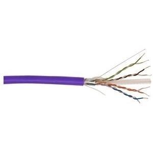 CAT 6 F-UTP installation cable - 250 MHz Eca (EN 50575) - AWG 23/1 - 305 m drum - sx - Purple