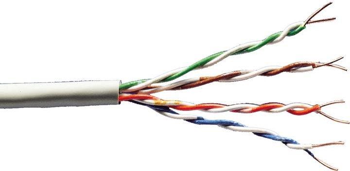 CAVO SOLIDO NON SCHERMATO UTP PER RETI CATEGORIA 5E IN RAME MATASSA MT. 305 CLASSE CPR Eca