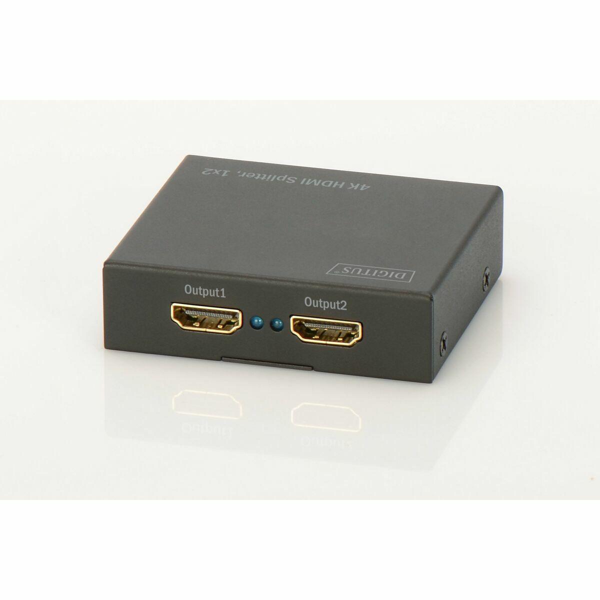 SPLITTER DIGITUS 4K HDMI ULTRA HD PER 2 MONITOR CON 1 DISPOSITIVO