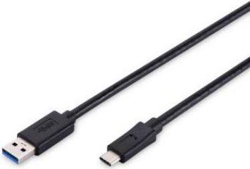 CAVO DIGITUS USB A TO USB-C M-M 18MT NERO AK300136018S