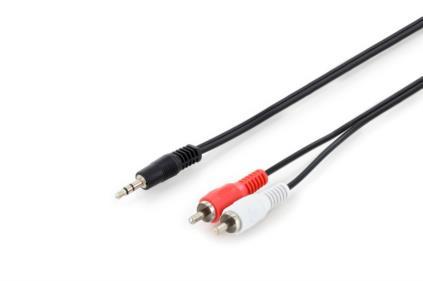 Cavo Adattatore Audio stereo 3.5mm - 2x RCA M/M 2.