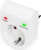 ADATTATORE DIGITUS PRESA TEDESCA BIPOLARE(SCHUKO) CON PROTEZIONE CONTRO GLI SBALZI APPROVATA TV-GSCE-LVD DN95400