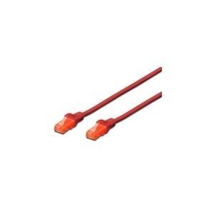 CAVO RETE UTP CAT. 6 NON SCHERMATO LSZH MT. 10 ROSSO