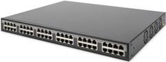 INIETTORE MID-SPAN 48 PORTE GIGABIT POE+ CON 24 PORTE ENTRATA E 24 PORTE USCITA 270W DIGITUS