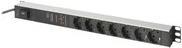 Aluminium PDU - Rackmountable - frequency filter 16A - 4000W - 250VAC 50/60Hz - 7x safety - 2m