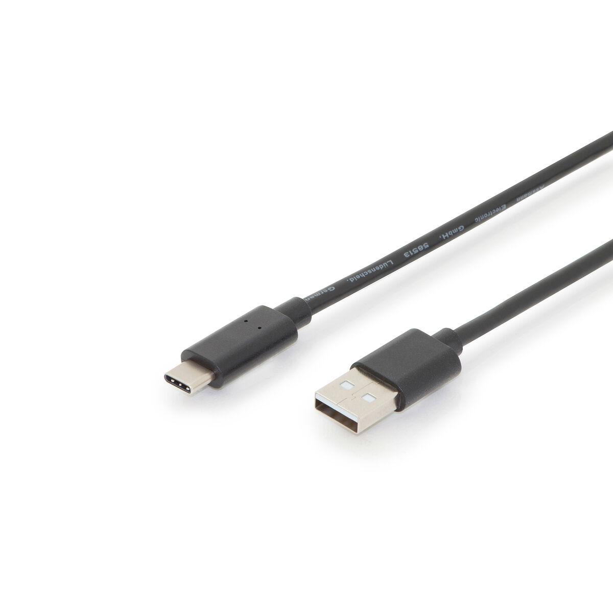 CAVO USB 2.0 CONNETTORI TIPO "C" MASCHIO - TIPO "A" MASCHIO MT 3