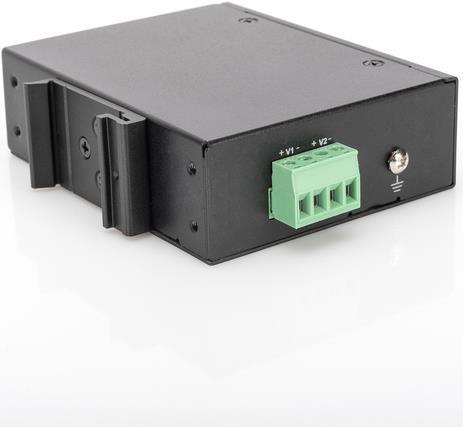 Industrial Gigabit PoE Splitter - 802.3bt selectable power output 12VDC - 16VDC - 24VDC - 48VDC