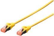 CONFEZIONE 10 CAVI CAT 6 SCHERMATI S/FTP MT 0,25 COLORE GIALLO DIGITUS
