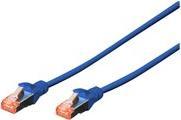 CONFEZIONE 10 CAVI CAT 6 SCHERMATI S/FTP MT 2 COLORE BLU DIGITUS