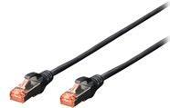 CONFEZIONE 10 CAVI CAT 6 SCHERMATI S/FTP MT 3 COLORE NERO DIGITUS
