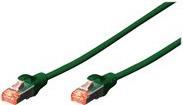 CONFEZIONE 10 CAVI CAT 6 SCHERMATI S/FTP MT 3 COLORE VERDE DIGITUS