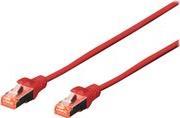 CONFEZIONE 10 CAVI CAT 6 SCHERMATI S/FTP MT 3 COLORE ROSSO DIGITUS