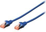 CONFEZIONE 10 CAVI CAT 6 SCHERMATI S/FTP MT 5 COLORE BLU DIGITUS