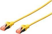 CONFEZIONE 10 CAVI CAT 6 SCHERMATI S/FTP MT 5 COLORE GIALLO DIGITUS