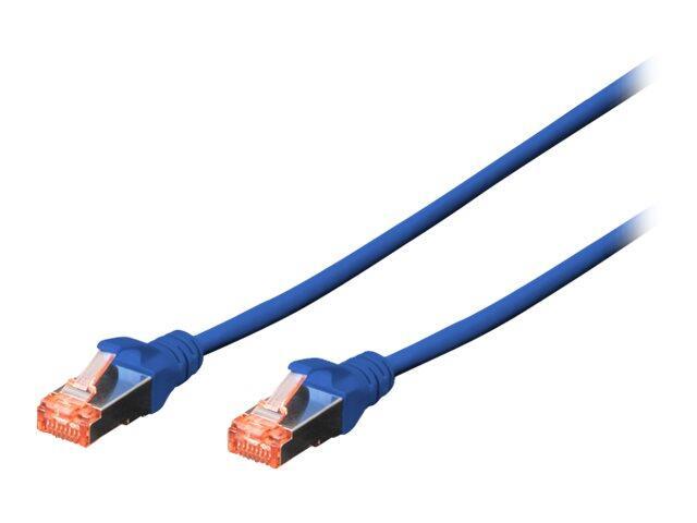 CONFEZIONE 5 CAVI CAT 6 SCHERMATI S/FTP MT 10 COLORE BLU DIGITUS