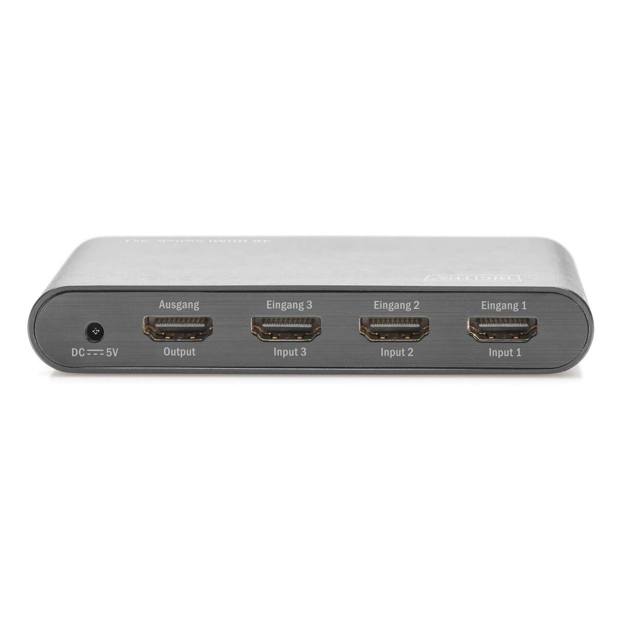 4K Highspeed HDMI 2.0 Switch - 3x1 UHD 4K/2K60Hz - Full 3D - Aluminum housing