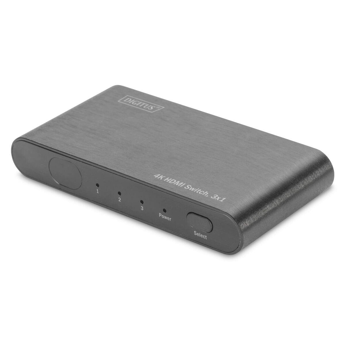 4K Highspeed HDMI 2.0 Switch - 3x1 UHD 4K/2K60Hz - Full 3D - Aluminum housing