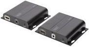 4K HDMI Extender Set over IP - 4K*2K@30Hz over network cable (CAT 5/5e/6/7) - Black