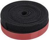 Digitus DN-CT-10M-25 Velcro Poliammide Nero, Rosso 1 pezzo[i] (DIGITUS Professional fastg?relse burre)