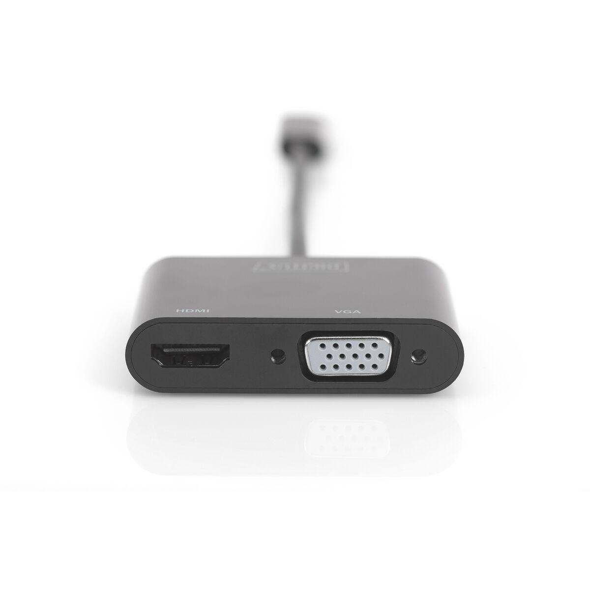 ADATTATORE GRAFICO USB Type-C. 4K VGA + HDMI