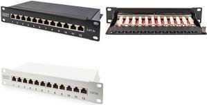 CAT 6A Patch Panel - shielded - 12-Port