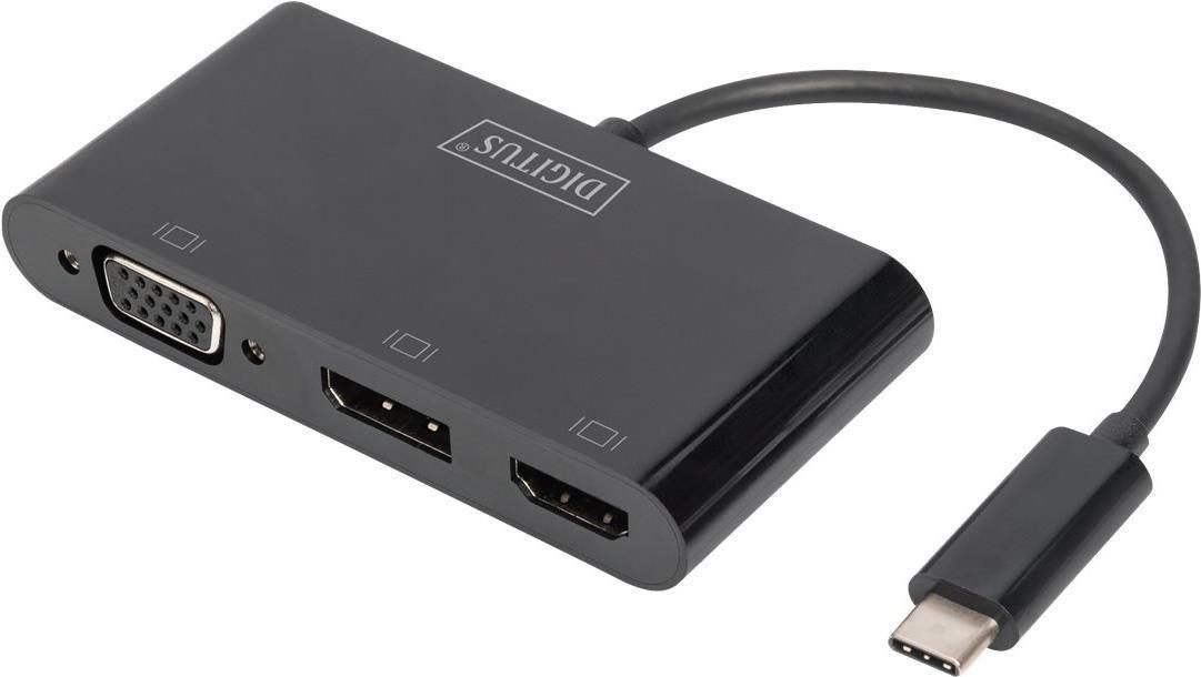ADATTATORE USB-C TRE PORTE DISPLAYPORT/HDMI/VGA