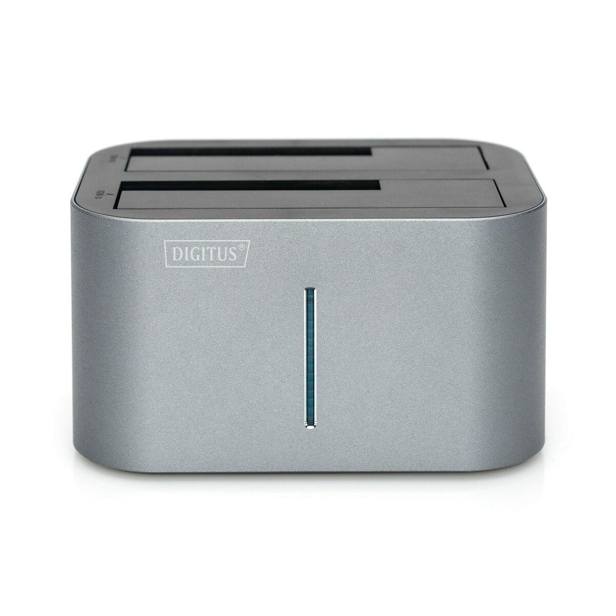 STAZIONE DOCKING DOPPIA USB 3.0 SATA 6G PER SATA HDD 2.5/3.5" FUNZIONE CLONE ALIMENTATORE 12V/3A