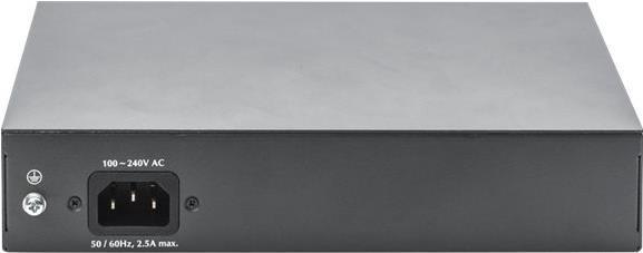 DIGITUS Switch Gigabit 8 porte con 6 x porte PoE 2 x RJ45 2 x SFP Uplink 802.3 af/at/bt