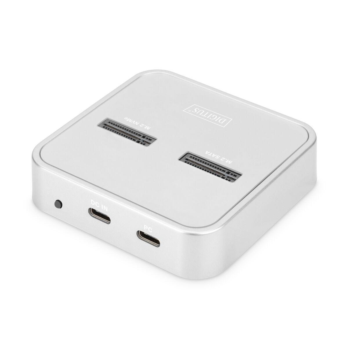 DIGITUS Docking station SSD M.2 NVMe M.2 SATA con lettore schede SD-Express USB-C